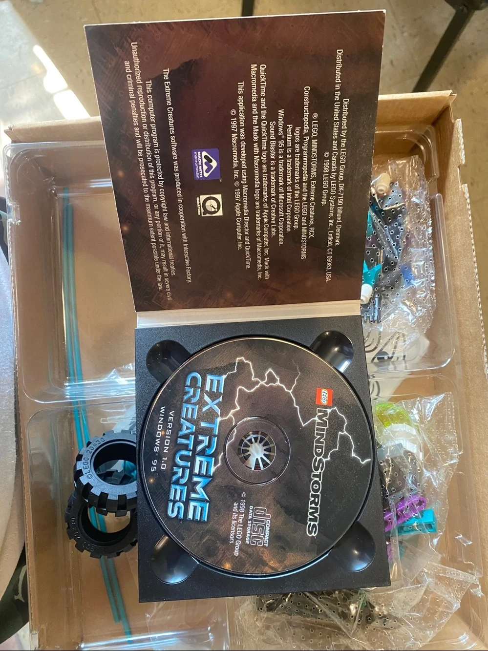 Lego box opened